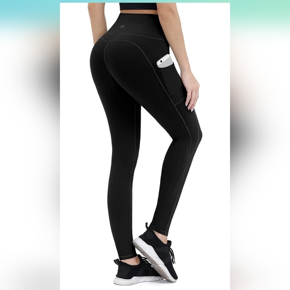 ALONG FIT Anti-Nail Leggings for Women, Non-See-Through with Phone Pocket - Picture 1 of 6